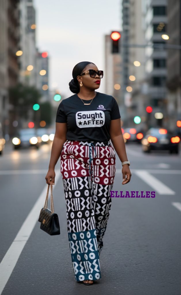 Our LEXI Ankara Palazzo Pants are crafted from 100% premium cotton for all-day comfort and breathability. Designed with a relaxed, flowing fit, they are easy to wear yet effortlessly elegant—perfect for creating chic, polished looks with minimal effort.
